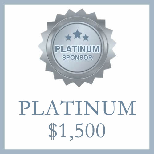 Platinum Sponsor: $1,500